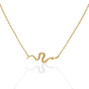 NWT Cassandra Snake Necklace // 10k Italian Solid Gold